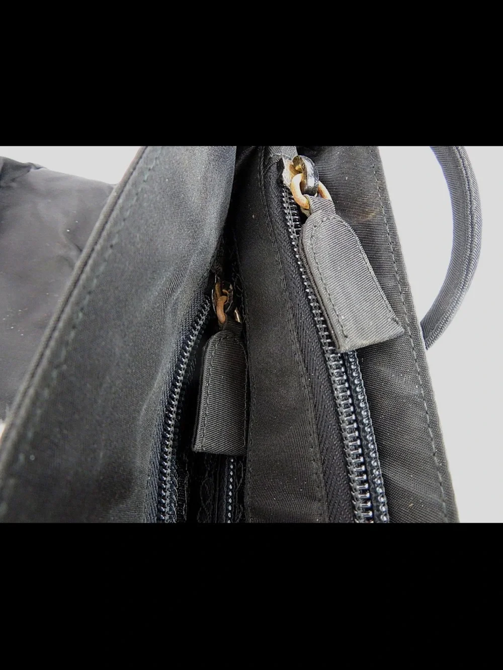 Prada Black Nylon Tote Bag